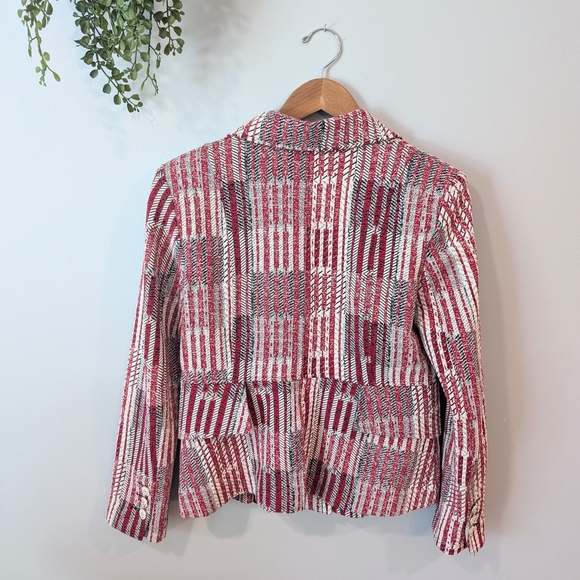 CAbi Red and White Striped Blazer - Picture 7 of 10